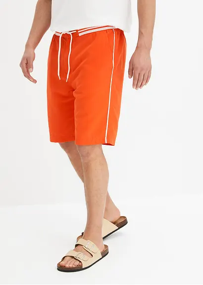 bonprix Modische Strand Bermuda mit Ripp-Bund und hergestellt aus recyceltem Polyester Osterangebot