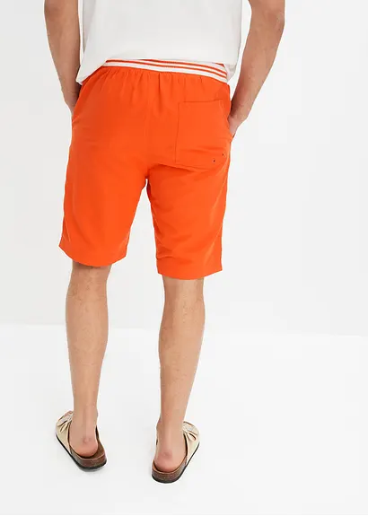 bonprix Modische Strand Bermuda mit Ripp-Bund und hergestellt aus recyceltem Polyester Osterangebot