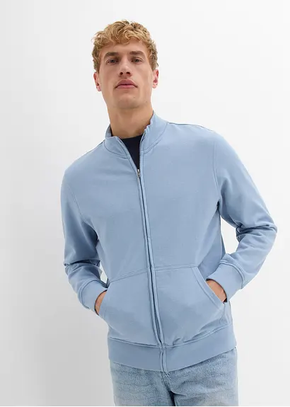 bonprix Sportive Herren Sweatjacke mit lässigen Kängurutaschen - lila Riesige Ersparnisse