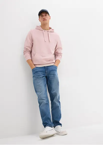 bonprix Bequemes Herren Sweatshirt mit sportiver Kapuze - lila VIP-Rabatte