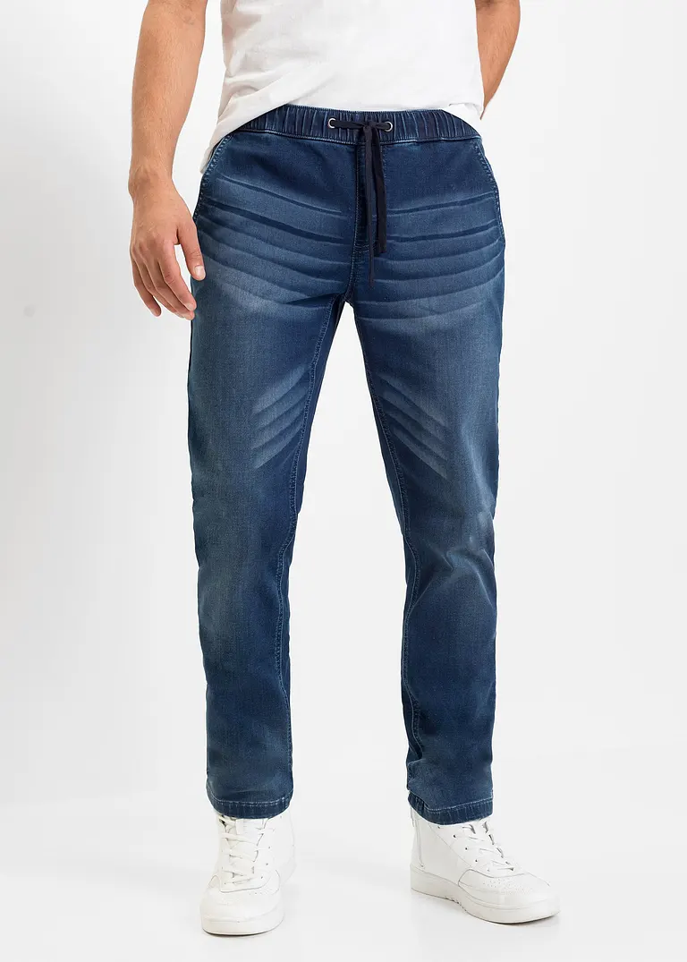 bonprix Superlässige Regular Fit Sweat-Jeans mit Gummibund Neueste Stile