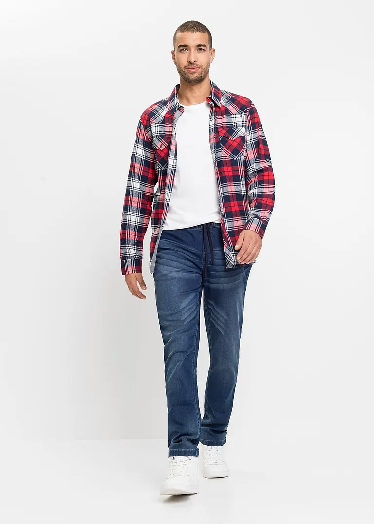 bonprix Superlässige Regular Fit Sweat-Jeans mit Gummibund Neueste Stile