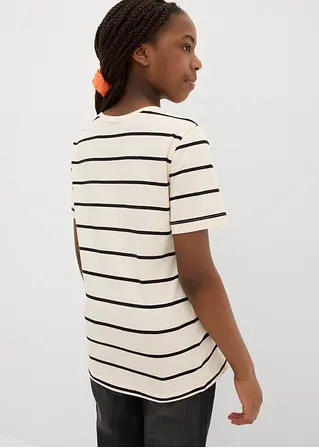 bonprix Mädchen Basic-Shirt im praktischen 2er-Pack - Kinder 50% Rabatt mit kostenlosem Versand