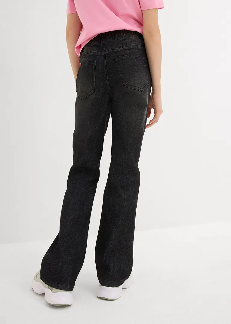 bonprix Mädchen Jeggings mit leicht ausgestelltem Bein und aufgesetzten Geäßtaschen Begrenzt auf 3 Tage