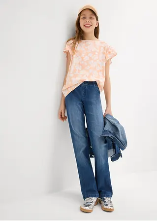 bonprix Mädchen Jeggings mit leicht ausgestelltem Bein und aufgesetzten Geäßtaschen Speichern exportieren