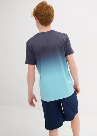 bonprix Cooles Jungen Sport-Shirt mit Rundhalsausschnitt - blau Günstiger Verkauf