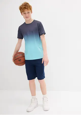 bonprix Cooles Jungen Sport-Shirt mit Rundhalsausschnitt - blau Günstiger Verkauf
