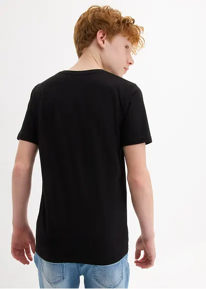 bonprix Cooles Jungen T-Shirt mit großem Druck und Rundhalsausschnitt Fabrikverkauf