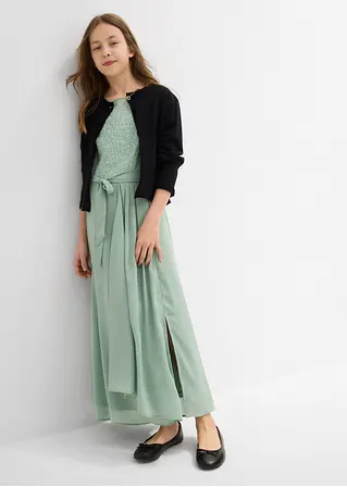 bonprix Elegantes Maxikleid für Mädchen für festliche Anlässe - grün Fabrik Onlineshop