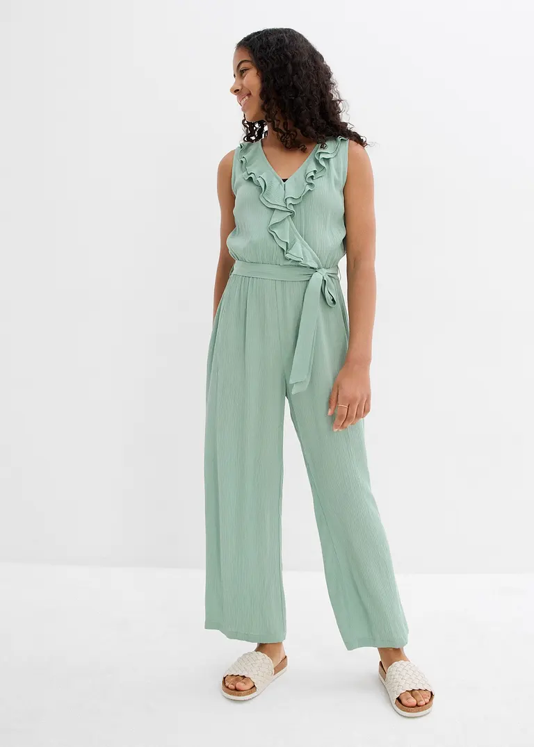 bonprix Schicker Jumpsuit für Mädchen ohne Ärmel aus fließender Viskose Fabrikpreis