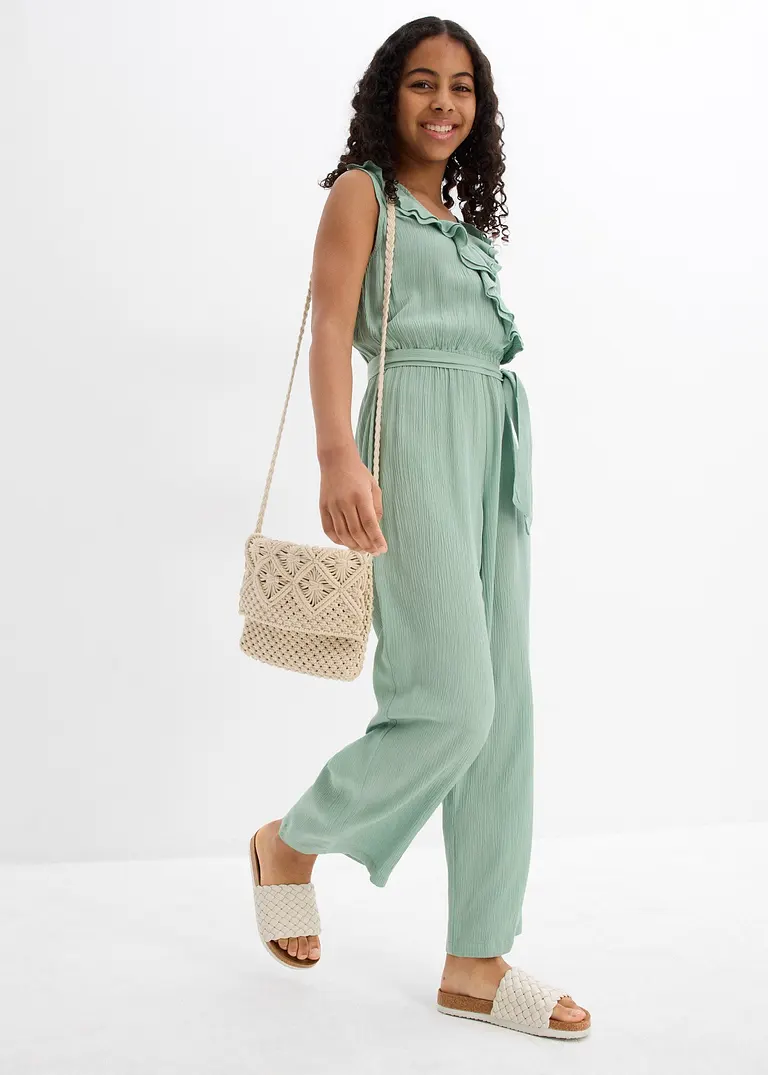 bonprix Schicker Jumpsuit für Mädchen ohne Ärmel aus fließender Viskose Fabrikpreis