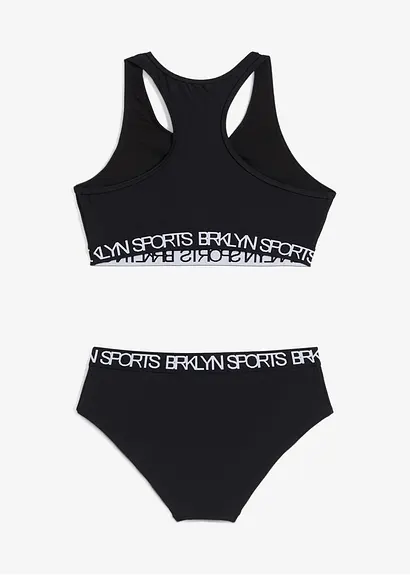 bonprix Cooler Mädchen Sportbikini mit Ringerrücken im 2-tgl. Set Versandkostenfrei