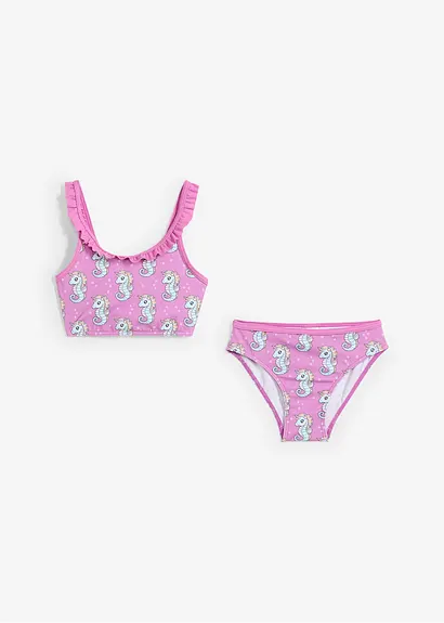 bonprix Süßer Bikini mit verspielten Rüschen im 2-tgl. Set Online Shopping