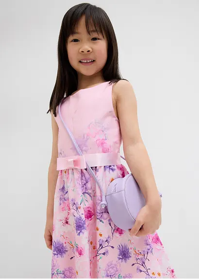 bonprix Sommerliches Mädchen Kleid mit Blumendruck - rosa Jubiläumsangebot
