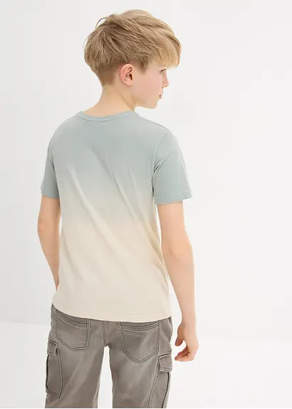 bonprix Angesagtes Jungen T-Shirt mit Farbverlauf und Rundhalsausschnitt Kauf eins, bekomm eins gratis