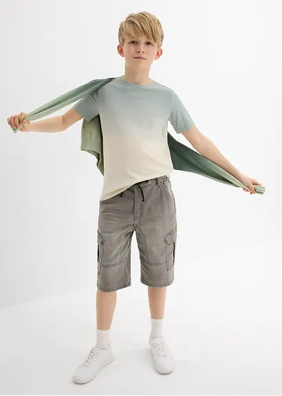 bonprix Angesagtes Jungen T-Shirt mit Farbverlauf und Rundhalsausschnitt Kauf eins, bekomm eins gratis