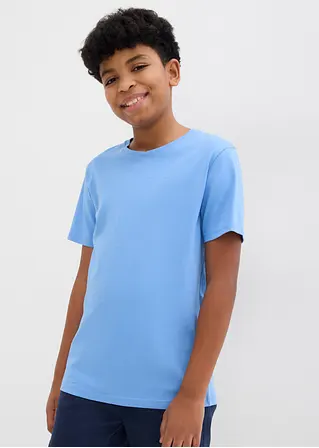 bonprix Jungen Basic T-Shirt mit Rundhalsausschnitt - Kinder Tägliche Deals