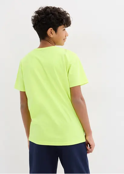 bonprix T-Shirt mit abstraktem Print - gelb - Kinder Sonderangebot der Fabrik
