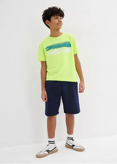 bonprix T-Shirt mit abstraktem Print - gelb - Kinder Sonderangebot der Fabrik