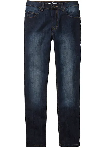 bonprix Schmale Jungen Jeans mit leichter Waschung - blau Bis zu 55% Rabatt