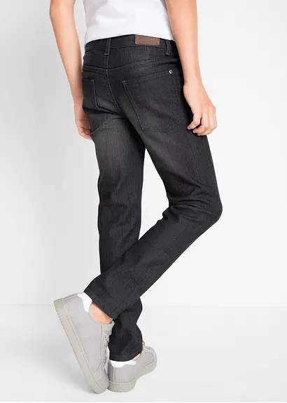 bonprix Schmale Jungen Jeans mit leichter Waschung - blau Bis zu 55% Rabatt