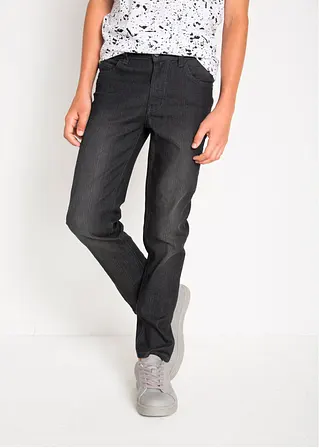 bonprix Schmale Jungen Jeans mit leichter Waschung - schwarz Discount Store für neue Produkte