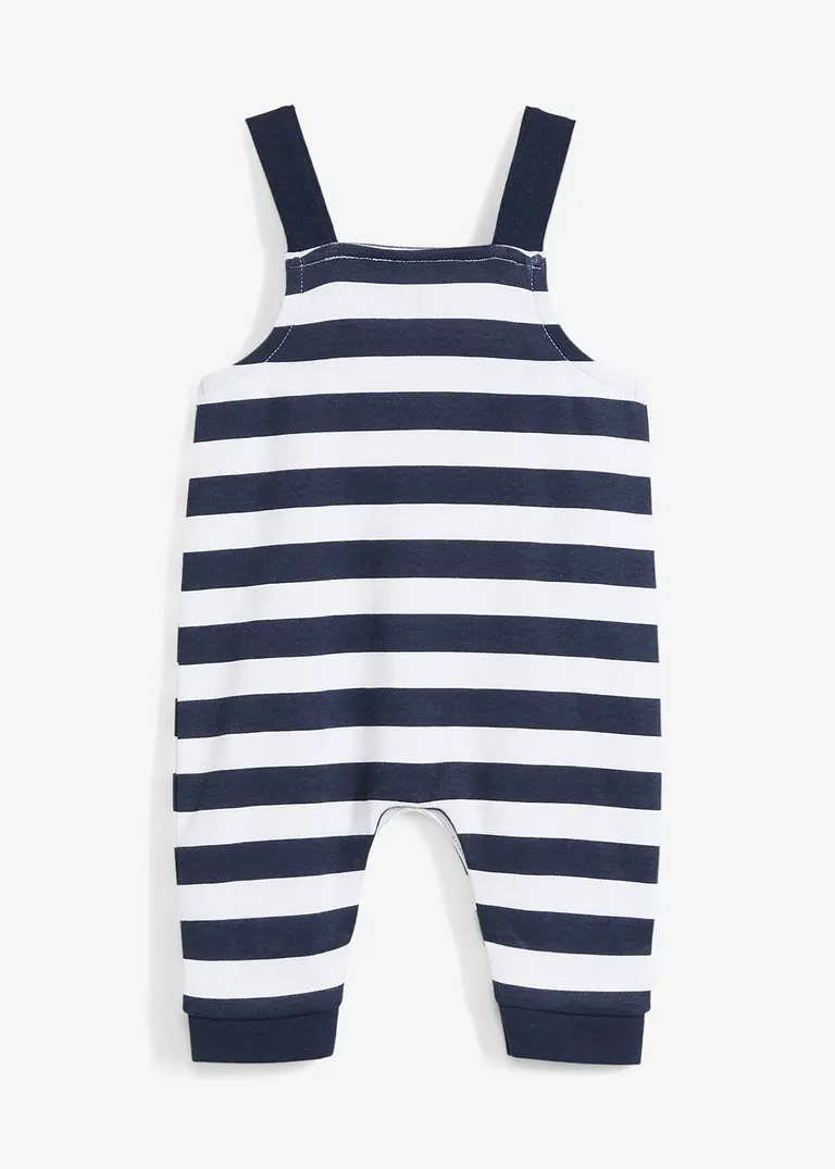 bonprix Baby Maritimer Jersey-Overall aus reiner Bio-Baumwolle mit verstellbaren Trägern zollfrei