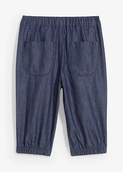 bonprix Lässige Baby-Hose im Jeanslook aus Bio-Baumwolle - blau Online