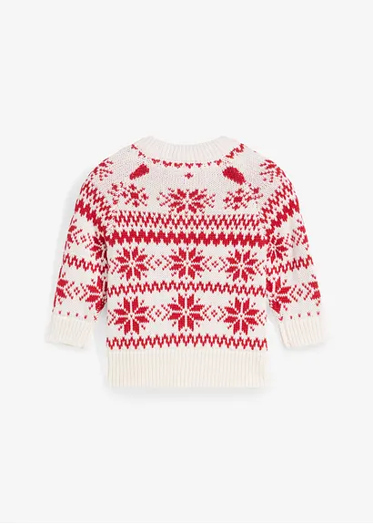 bonprix Schöne Baby Strickjacke mit Knopfverschluss - rot Verkauf