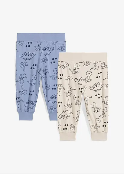 bonprix Coole Hose mit Dino-Print - mattblau+steingrau bedruckt Kostenloser Versand