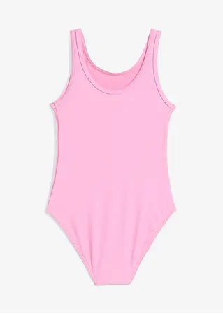 bonprix Klassischer Badeanzug mit süßem Druck. - rosa - Kinder Preisnachlass