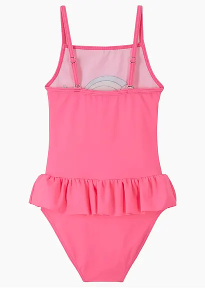 bonprix Süßer Badeanzug mit Einhorn-Print - pink - Kinder Blitzangebot