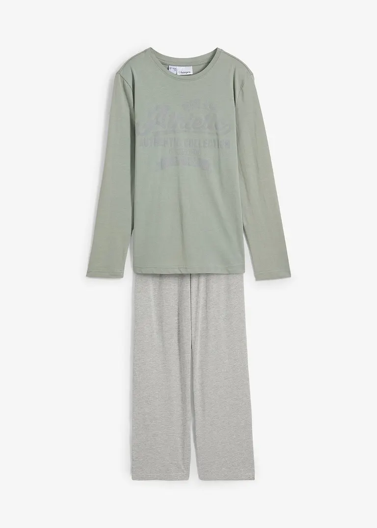 bonprix Lässiger Jungen Pyjama mit Bio-Baumwolle - Kinder