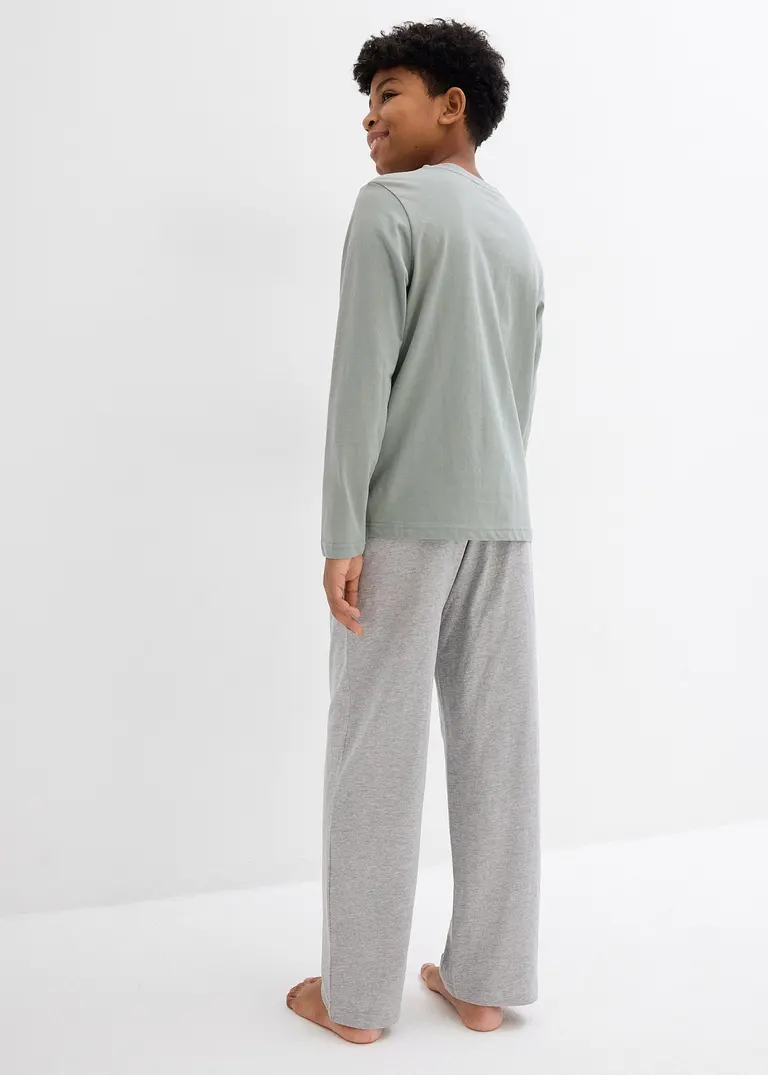 bonprix Lässiger Jungen Pyjama mit Bio-Baumwolle - Kinder Letzte 2 Tage