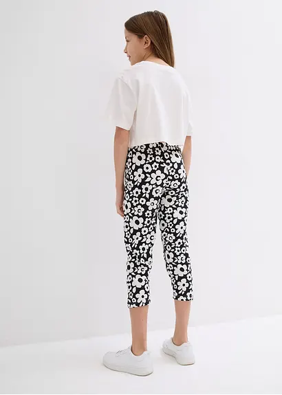 bonprix Schöne Capri Pyjama in 4-tgl. Set mit Blumen - Kinder Zeitbegrenzte Promotion