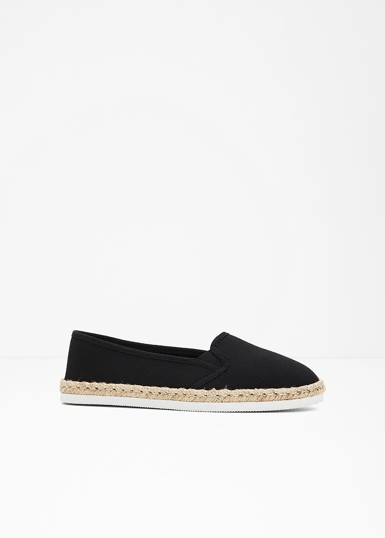 bonprix Sommerliche Espadrille mit leichter Laufsohle - schwarz Angebote