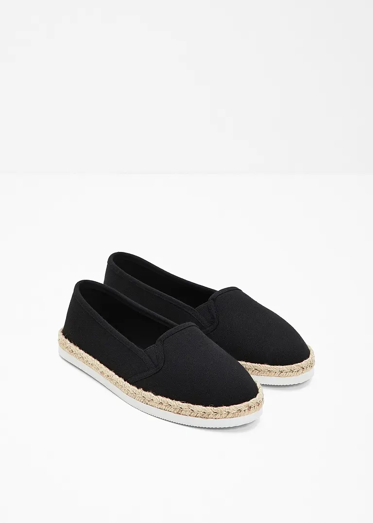 bonprix Sommerliche Espadrille mit leichter Laufsohle - schwarz Angebote