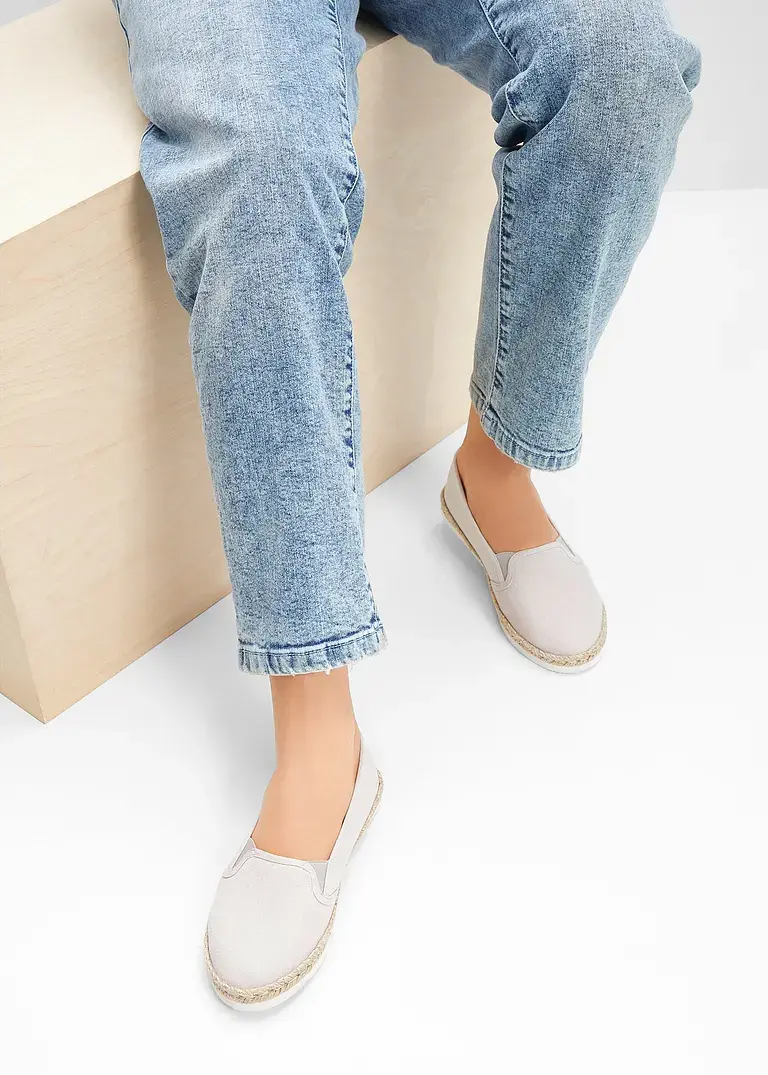 bonprix Sommerliche Espadrille mit leichter Laufsohle - grau Hotsell