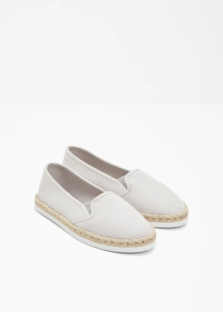 bonprix Sommerliche Espadrille mit leichter Laufsohle - grau Hotsell