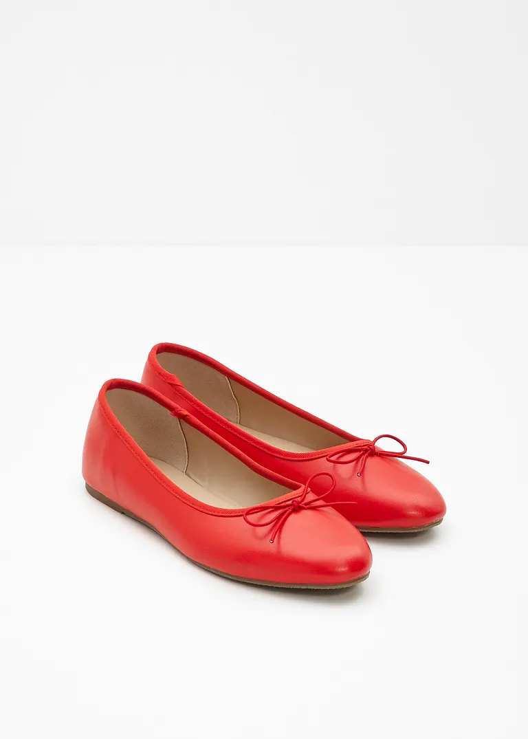 bonprix Niedliche Ballerina mit Schleife - rot - Damen Blitzverkäufe