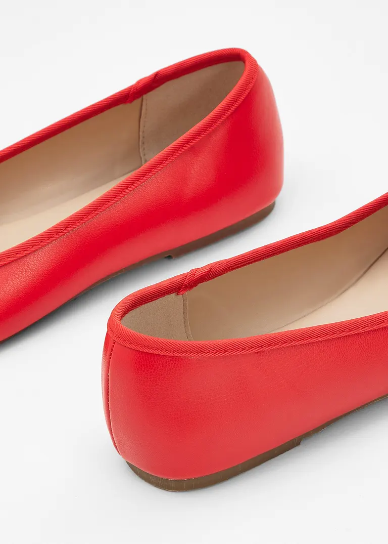 bonprix Niedliche Ballerina mit Schleife - rot - Damen Blitzverkäufe
