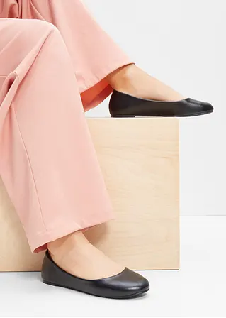 bonprix Zeitloser Ballerina in schönem Design - schwarz - Damen Rabatt