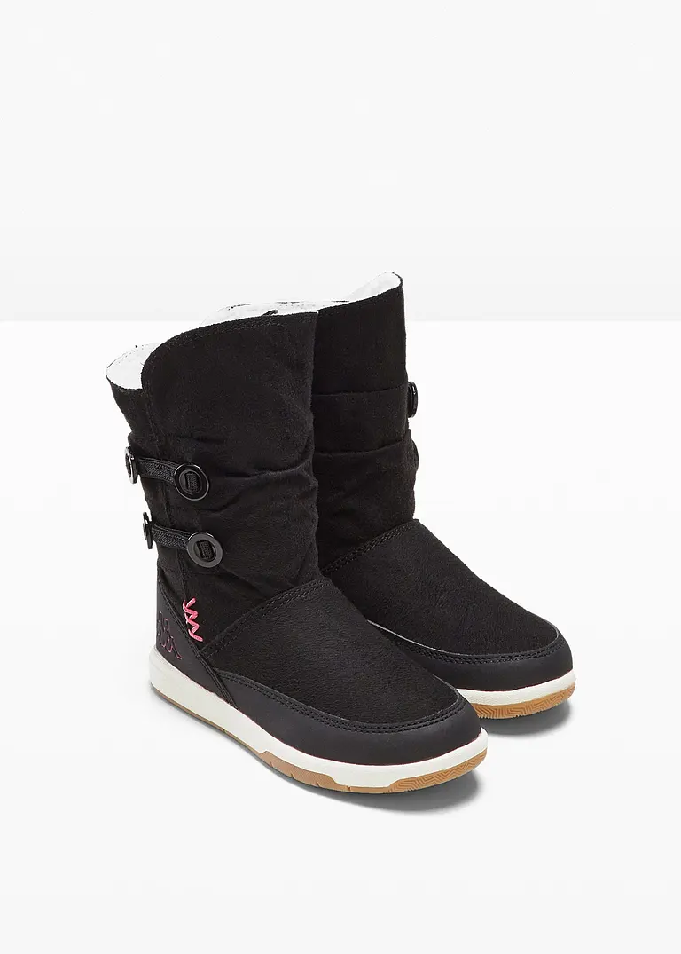 bonprix Niedlicher Winter Boot von Kappa mit schönen Details - schwarz Exklusivangebot