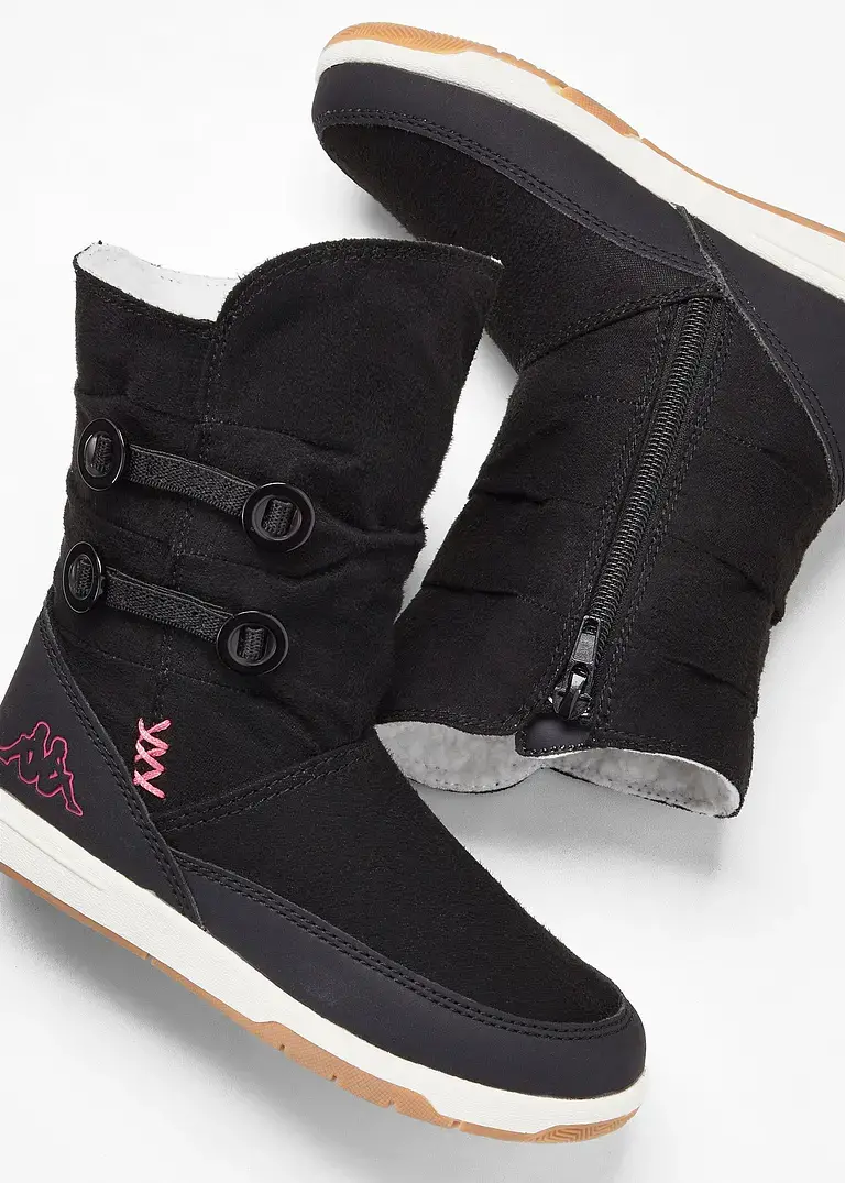 bonprix Niedlicher Winter Boot von Kappa mit schönen Details - schwarz Exklusivangebot