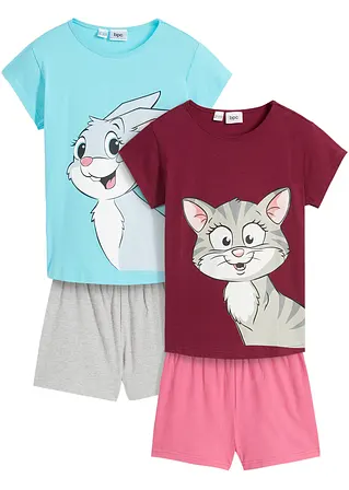 bonprix Tolles Mädchen Shorty Set (4er Pack) mit schönem Druck