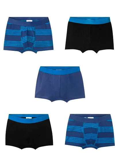 bonprix Coole Jungen Boxershorts im 5er Pack - Kinder Weihnachtsangebot
