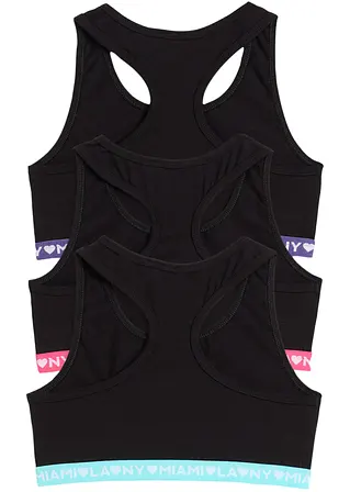 bonprix Sportliches Mädchen Bustier mit Bio-Baumwolle im 3er Pack Osterangebot