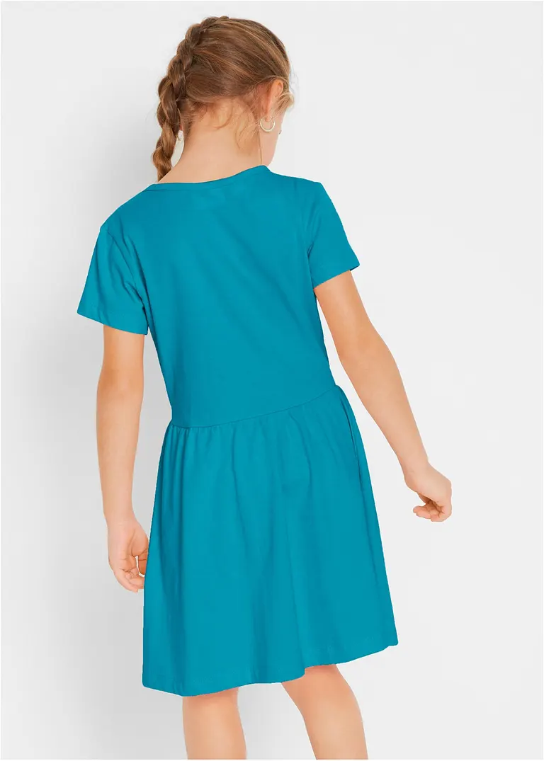 bonprix Doppelpack Mädchen Jerseykleid mit Druck - Kinder Neueste Mode