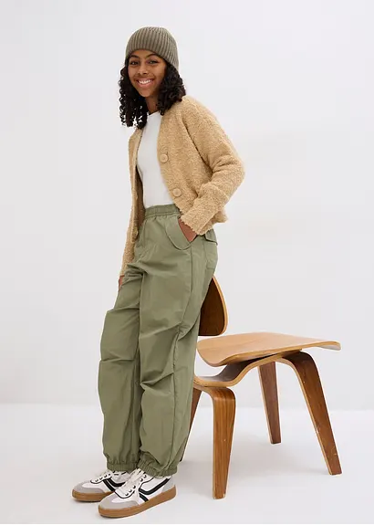 bonprix Modische Mädchen Schupfhose mit warmen Futter - grün Tägliche Deals