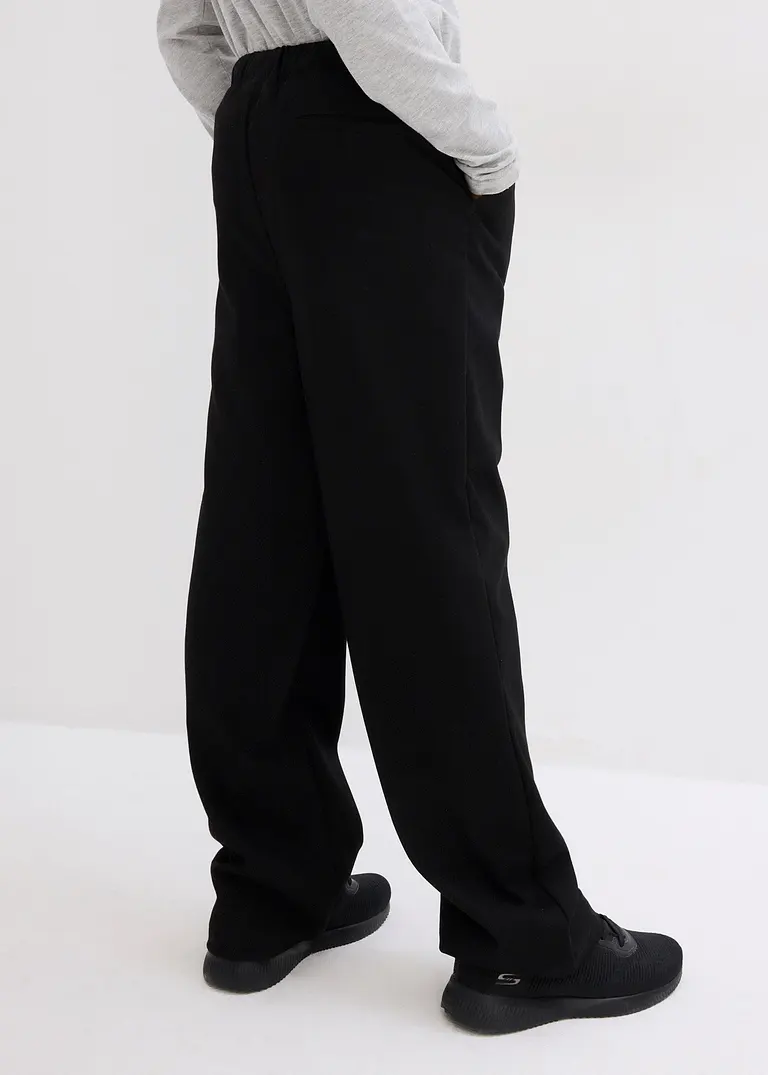 bonprix Schicke Chinohose im Anzuglook für Jungen - schwarz JETZT KAUFEN